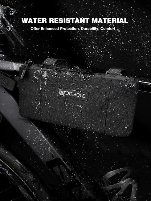 Top Tube Bike Bag, Water-Resistant Front Frame Bag for Bicycles, Bike Accessories Pouch Bag Suitable for all kinds of iPhones, Galaxy...