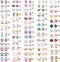 BESTEEL 63 Pairs Cute Stud Earrings for Women Sensitive Ears Studs Set With Stainless Steel Post Candy Flower Heart Animal Earrings in Vivid Color...