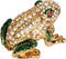 QIFU Hand Painted Enameled Frog Style Decorative Hinged Jewelry Trinket Box Unique Gift for Home Decor...