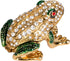 QIFU Hand Painted Enameled Frog Style Decorative Hinged Jewelry Trinket Box Unique Gift for Home Decor...