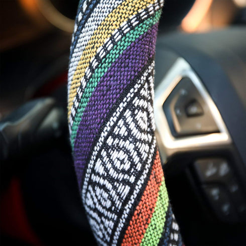 OceeK Car Steering Wheel Cover 15 inch Steering Wheel Cover for Car Cloth Steering Wheel Covers for Women Steering Wheel Cover 15 inch Universal B...