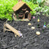 TG,LLC Treasure Gurus Miniature Wood Log Playground Slide Fairy Garden Landscape Decor Mini Outdoor Dollhouse Accessory...