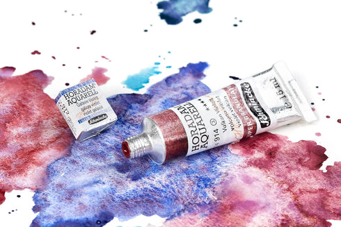 Schmincke - HORADAM® AQUARELL, Super Granulation, 14 934 006 Shire Blue, 15 ml tube, very strong granulating colors, finest, super granulating wat...