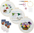 Maydear 3 Pack Embroidery Starter Kit with Pattern, Stamped Cross Stitch Kits for Beginners Adults with Embroidery Hoop and Instructions, Hand Emb...