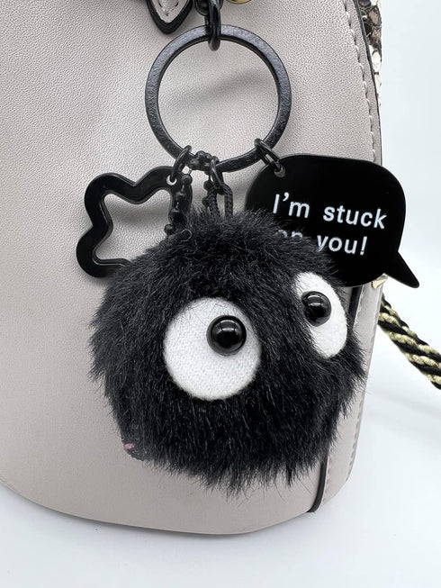 YJacuing Dust Bunny Soot Sprite Plush Keychain (Style A)...