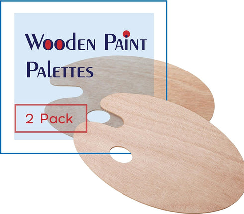 Mr. Pen Wooden Artist Palette, 2-pack Oil Palette...