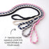 HonestBaby Collars and Leash Sets Braided and Vegan Suede for Dogs Organic Cotton for Pets, Soft Pink/Bright Pink, One Size...