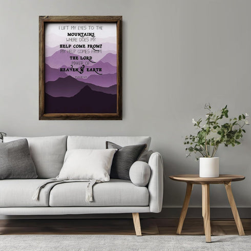 Posterizer 1 pcs-Help Comes From The Lord-bible quote-Religious Posters-Motivational & Inspirational Art-Gifts for Christians - Living Room Bedroo...