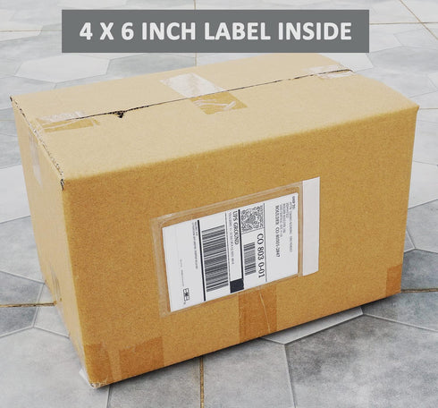 Premium 4.7''x7.5'' Packing List Envelope, Tailored Size for 4x6'' Shipping Labels,Self Adhesive Shipping Label Pouch/Sleeve (50 pack)...