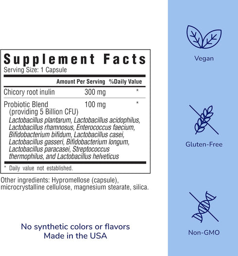 her own Probiotics for Women, 5 Billion CFUs with Prebiotics, Supports Healthy Digestion, 11 Strains, Gluten and Soy Free, Vegan, Non-GMO, 30 Caps...