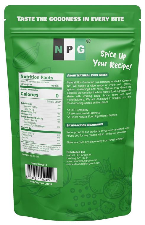 NPG Premium Whole Cloves Buds 4 Ounces, Strong Aroma and Flavor Cloves for Tea, Potpourri, Baking, Pomander balls, Meats, and Pumpkin Spices, Glut...
