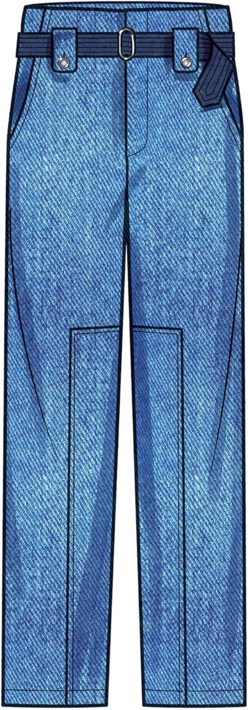 Simplicity Misses' Belt and Cargo Pants Sewing Pattern Packet, Sizes 18-20-22-24-26, Multicolor...