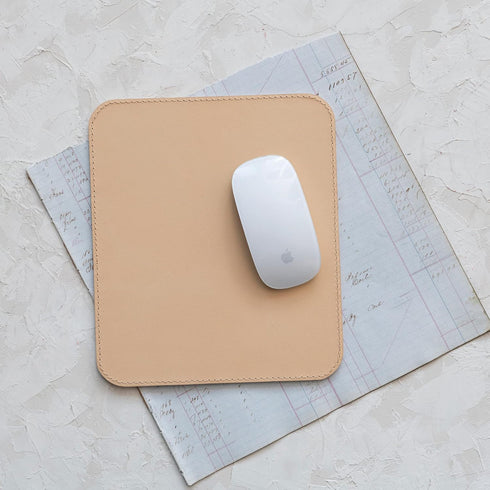 Creative Co-Op Leather Mouse Pad, Tan Office Décor...