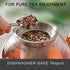 Creano glass teapot 34oz (1000ml), tea maker with integrated stainless steel strainer and glass lid, ideal for preparing loose teas, drip-free, al...
