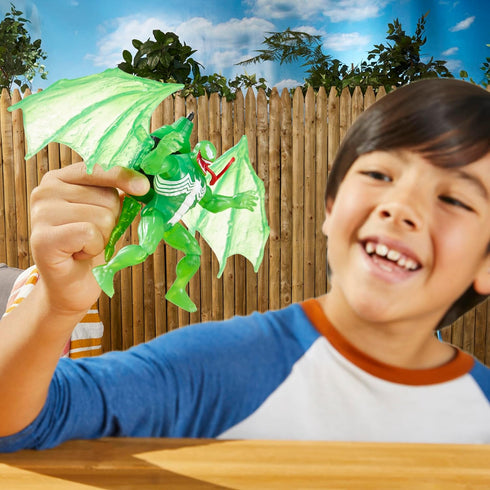 Marvel Epic Hero Series Web Splashers Green Symbiote Venom Hydro Wing Blast, Action Figure and Vehicle Playset, Spider-Man Super Hero Toys for Kid...