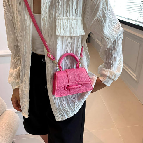 FALETO Mini Purses for Women Cute Top Handle Crossbody Bag Stylish Tiny Clutch Handbag with Strap...