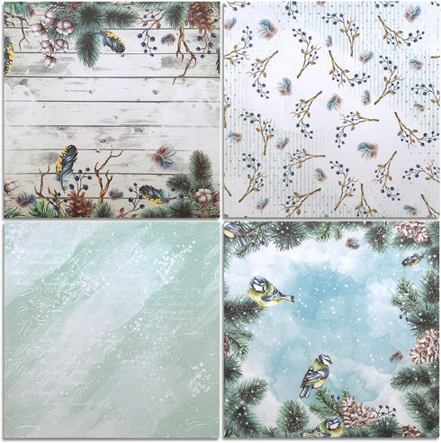 Scrapbooking Paper,Pack of 24 Sheets Designer Paper Pad 12x12 Inches Single-Sided Decorative Origami Scrapbook Paper Supplies Patterned Cardstock ...