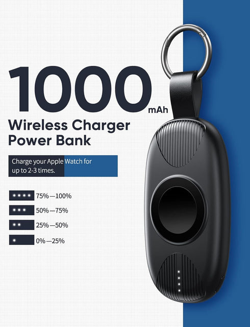 Portable Charger for Apple Watch, 1000mAh, Magnetic Keychain Apple Watch Charger, Apple Watch Accessories......