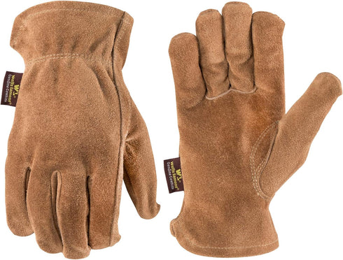 Wells Lamont Leather Work Gloves, Suede Cowhide, Large (1012L) , Brown...