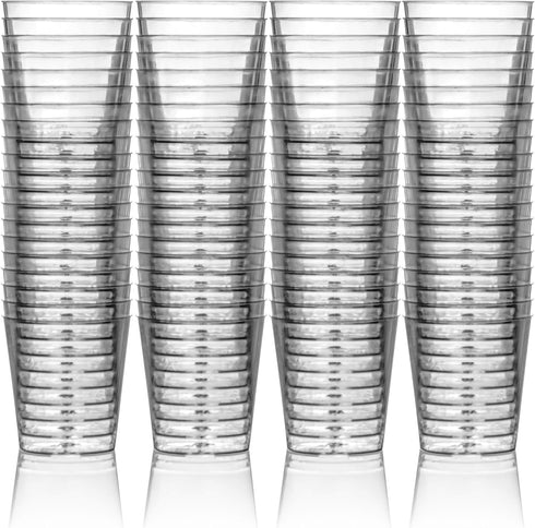 DecorRack 1 Oz Shot Glasses, 80 Hard Clear Plastic Shot Cup, Disposable Party Cups, Mini Cups Shot Glasses (80 Pack)...