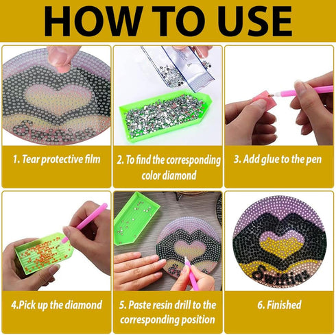Taylor Diamond Painting Coasters kit for Drinks Pop Star 8 Pcs Diamond Art Coasters with Holder Non-Slip Coaster for Drinks Crafts and Arts Suppli...