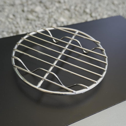 CAMPINGMOON ?4.9-inch Round Stainless Steel Cooking Grid Grill Fits for Backpacking Pocket Stove W13...