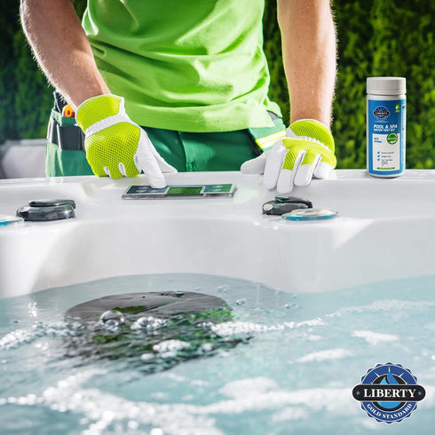 Liberty Gold Standard© Water Test Strips (121-Piece Kit) All-in-One Testing for Pools & Spas, Hot Tubs - Test Chlorine, pH, Hard Water Hardness Te...
