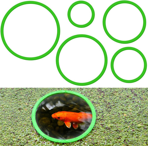 5 Pcs Aquarium Floating Plant Corral,5 Sizes of Aquarium Floating Plant Ring, Aquarium Feeding Ring for Intercepts Floating Plants, Fish Feeding R...