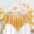 B-COOL Rectangle Sequined Table Cloth Gold Sequin Tablecloth Glitter Tablecloth Sequin Wedding Decoration Christmas Tablecloth 50x50 inch...