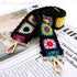Framendino, Crochet Flower Purse Straps Replacement Crossbody for Handbags Black Adjustable Flower Bag Strap 2 Inch Wide Adjustable Bag Strap...