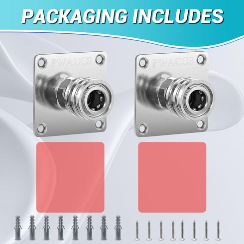 PWACCS Pressure Washer Foam Cannon Holder, 1/4" Quick Connect Automatic Foam Cannon Mount, Stainless Steel Pressure Washer Nozzle Tip Holder, Pres...