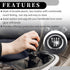 5 Speed Manual Gear Shift Knob - Car Gearbox Stick Shifter Lever Knob - for Chevrolet Cruze 2008-2012 Plastic Faux Leather Black Silver Tone - 1 P...