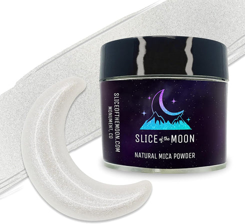 Slice of the Moon | Shimmer Pearl Natural Mineral Mica Powder, 0.88oz (25g) | for Personal or Professional Use - Cosmetics, Epoxy Resin Projects, ...