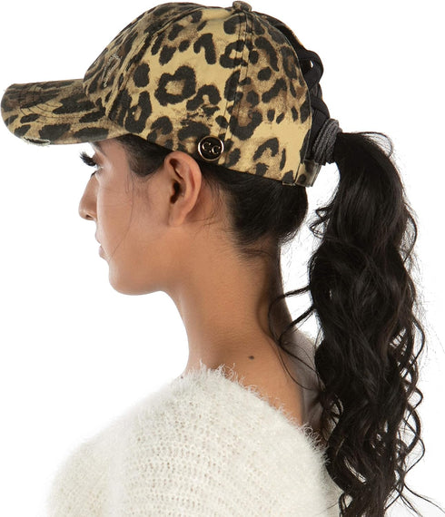 Funky Junque Messy Bun Baseball Cap - Women's Ponytail Hat with Criss Cross Design - Value Packs, Solid Colors, Camo Patterns...