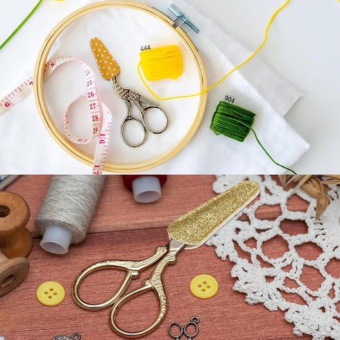 PATIKIL 2.6" x 1" Scissors Sheath, 1Set/3Pcs Polka Safety Scissors Cover Protector Leather for Sewing Lovers Embroidery Needlework Crewel and Sewi...