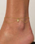 PAVOI 14K Gold Plated Charm Link Chain Anklets for Women | Dainty Cubic Zirconia Boho Evil Eye Beaded Hamsa Festival Adjustable Gold Anklets...