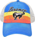 Ford Bronco Embroidered Logo Washed Cotton Adjustable Trucker Hat with Curved Brim, Royal Blue, One Size...