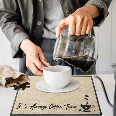 Coffee Bar Mat Coffee Station Mat Coffee Matt for Coffee Bar, Coffee Machine Mat Coffee Matt for Counter, Coffee Bar Espresso Accessories for Coff...
