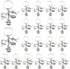 iMagitek 20 Pcs Football Keychains Football Helmet Charm Football Player Charm Keyrings for Football Lover Gifts...