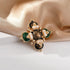 Retro Pearl Cross Brooch Pins for Women Fashion...