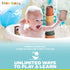 Kidsthrill Set Brown-theme Modern Design 11 Stacking Cups Baby Toys for Boys & Girls, Drain Holes for Baby Bath Toys Pool Toys and for Beach Sand ...