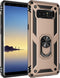 Military Grade Drop Impact Case for Samsung Galaxy Note 8, 360 Metal Rotating Ring Kickstand Holder, Built-in Magnetic Car Mount, Armor Shockproof...