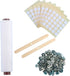 MILIVIXAY 21ply Square Braided Candle Wick Bundle: 200ft Cotton Wick, 200 Tabs, 200 Stickers, 2 Wooden Holders...