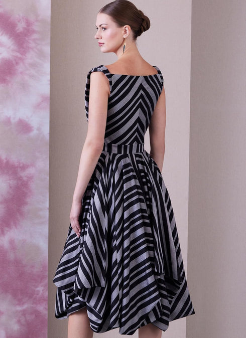 Vogue Misses' Lined Dress Sewing Pattern Packet by Julio Cesar, Design Code V1935, Sizes 8-10-12-14-16...
