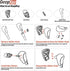 54132-SDA-A81 Shifter Shift Button Knob Repair Kit and 54141-SDA-A81 Shift Knob Side Plate for 2003-2006 Honda Accord...