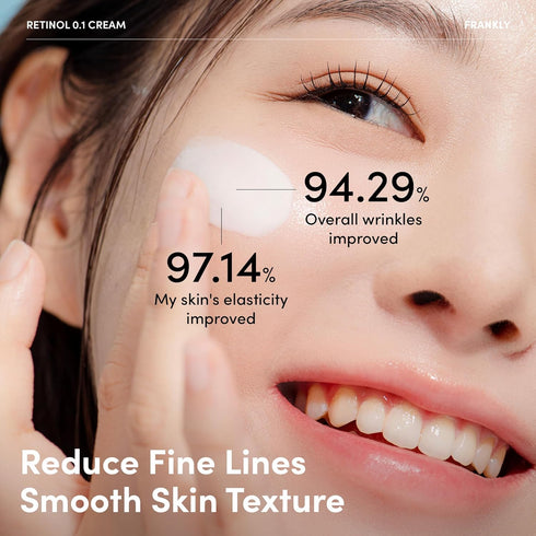 FRANKLY Retinol 0.1 Cream - Beginner Retinol | Anti-Aging, Skin Lifting & Restoration | Acne-Prone Skin | Enriched with Ceramides & Natural Ginsen...