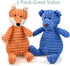 5Pack Dog Squeaky Plush Toys Puppy Toys Assortment Value Bundle Dog Toy for Puppies Bulk Large Dog Teething Toys Pet Chew Toys...