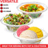 40 Pack 12 oz Elegant Clear Plastic Bowls for Parties Small Disposable Bowl for Fancy Dinner or Cocktail Party, Soup and Salad, Thick and Sturdy...