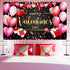 Sumind Happy Valentine‘s Day Banner 73''x43'' Heart Photography Backdrop Large Valentines Day Background Party Decorations Photo Booth Prop(Black ...