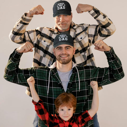 Worlds Best Dad hat for Men Baseball Cap Birthday for Dad Papa Husband from Daughter Son Black...